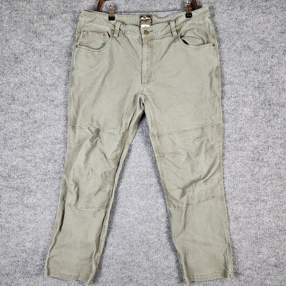 Drake Waterfowl Other - Drake Waterfowl Mens 38 Double Knee Pants Light Green Cotton Canvas Workwear